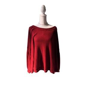 Boho oversized Wonderly long sleeve burgundy Lagenlook 3XL
